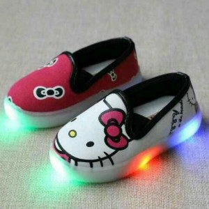 Sepatu Anak Perempuan Import Hello Kitty Perekat Tokopedia