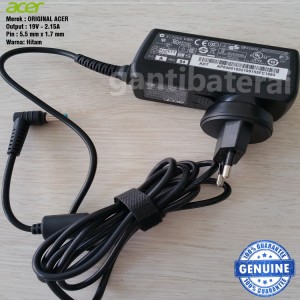 Adaptor Charger Acer 532h D255 D257 D260 D270 722 725 756 V5 131 V5 121 Zg5 A150 19v 2 15a Tokopedia