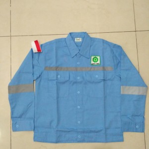 Baju Safety Lengan Panjang Logo Tokopedia