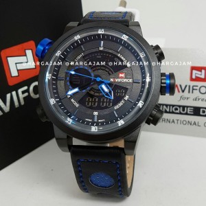 Jam Pria Original Naviforce Dualtime Tachymeter Chain Rantai Hitam List Merah Hargajam Harga Jam Ori Water Resist Anti Air Tokopedia