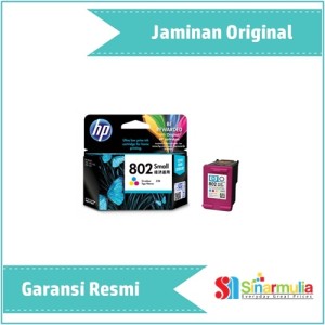 Tinta Cartridge Hp 802 Color Original Tokopedia