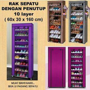 Rak Sepatu With Cover Tokopedia
