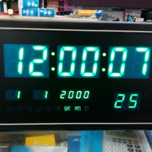 Jam Dinding Digital Led Ay 3020 Biru Tokopedia