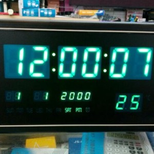 Jam Dinding Digital Led Ay 3020 Biru Tokopedia