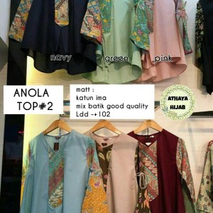 Baju Hijab Atasan Batik Batik Hijab Tokopedia