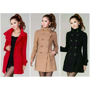 Mantel Coat Baju Hangat Reysotic Red Tokopedia