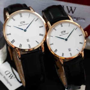 Daniel Wellington Dapper Black Rosegold Plat White 38mm Spr Originalbm Tokopedia