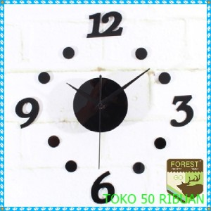 Jam Dinding Unik Diy 30 50cm Diameter Tokopedia