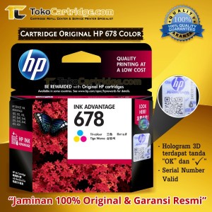 Cartridge Hp 678 Colour Tokopedia