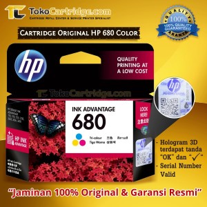 Cartridge Tinta Hp 680 Original Tokopedia