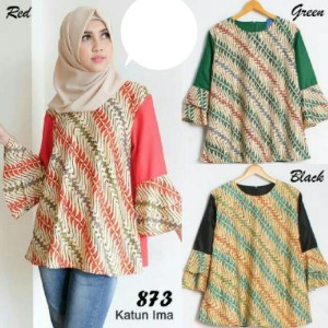 Baju Hijab Atasan Batik Batik Hijab Tokopedia