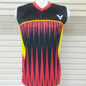 Baju Singlet Badminton Victor V 20 Merah Tokopedia