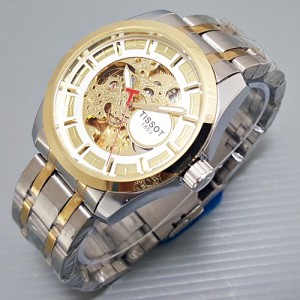 Jam Tangan Automatic Tissot 1853 Skeleton Leather Black Hargajam Harga Jam Matic Otomatis Tokopedia