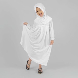 Baju Muslim Gamis Anak Putih Tokopedia