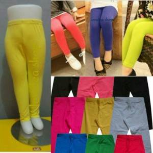 Celana Legging Panjang Anak Polos Bahan Spandex Tokopedia