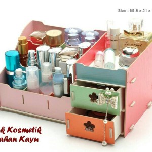 Rak Kosmetik Besar Bahan Kayu Tokopedia