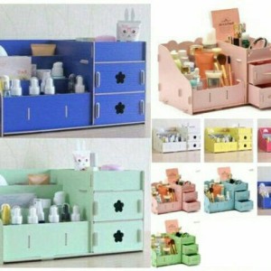 Kotak Kosmetik Kayu Cosmetic Storage Box Kosmetik Tokopedia