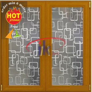 Stiker Kaca Stiker Kaca Sandblast Motif Bunga Hp Tokopedia