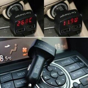 Car Charger Mobil Usb Alat Ukur Tegangan Aki Charger Mobil Charger Hp Tokopedia