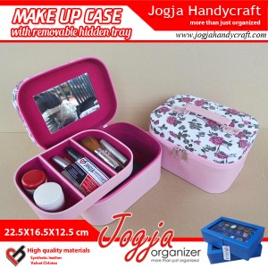Cantik Tas Tempat Kosmetik Tray Dalam Motif Brwon Zebra Tokopedia