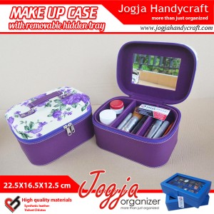 Cantik Tas Tempat Kosmetik Tray Dalam Motif Brwon Zebra Tokopedia