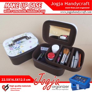 Cantik Tas Tempat Kosmetik Tray Dalam Motif Brwon Zebra Tokopedia