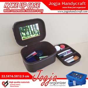 Cantik Tas Tempat Kosmetik Tray Dalam Motif Brwon Zebra Tokopedia