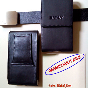 Tempat Dompet Sarung Smartphone Tas Full Kulit Bally Muat Hp 5 Inchi Tokopedia
