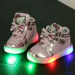 Sepatu Anak Perempuan Import Hello Kitty Perekat Tokopedia