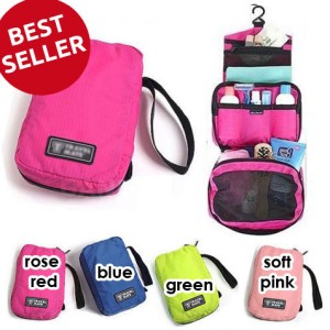 Tas Kosmetik Cosmetic Organizer Pouch Monopoly Travel Travel Bag Hitam Tokopedia