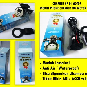Casan Hp Di Sepeda Motor Usb Charger Cell Phone Netpor Tokopedia