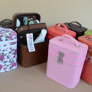 Tas Makeup Tas Kosmetik Beatycase Tempat Bedak Lotion Pink Tokopedia