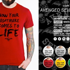 Kaos Baju Distro Avenged Sevenfold Desain Vengeance University Hitam Tokopedia