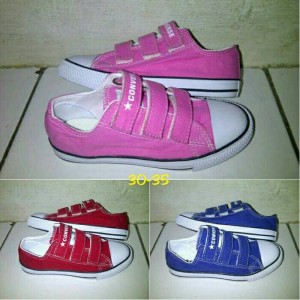 Sepatu Anak Murah Converse Kids Velcro Size 24 35 Tokopedia