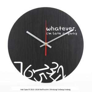 Jam Dinding Unik Artistik Whatever Wall Clock Tokopedia