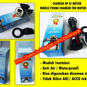 Casan Hp Di Sepeda Motor Usb Charger Cell Phone Netpor Tokopedia