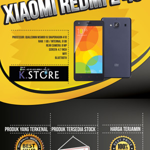 Xiaomi Redmi 2 8 Gb Grey Distibutor Tokopedia