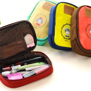 Makeup Pouch Tas Tempat Kosmetik Susun Merah Beauty Case Tokopedia