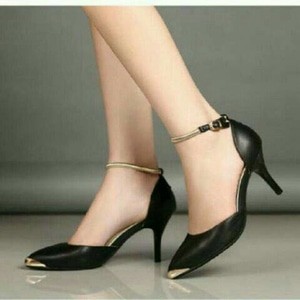 Sepatu Pantopel Wanita Hitam Tokopedia