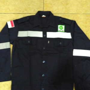 Baju Safety Lengan Panjang Logo Tokopedia
