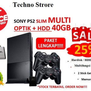 Murah Playstation Ps 2 Sony Optik Seri Fat Tebal Dua Stick Analog 10 Kaset Game Tokopedia