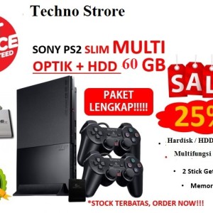 Murah Playstation Ps 2 Sony Optik Seri Fat Tebal Dua Stick Analog 10 Kaset Game Tokopedia