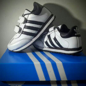 Sepatu Adidas Anak Hitam Lis Putih Adidas Kids Tokopedia