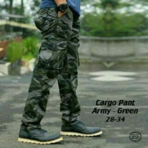 Celana Cargo Loreng Panjang Tokopedia