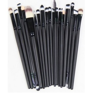 Pc Make Up Brush Kuas Make Up 20 Set Kosmetik Brush Set Tokopedia