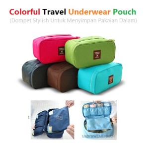 Diskon Kosmetik Organizer Pouch Dompet Kosmetik Travel Cokelat Tokopedia