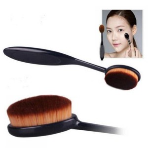 Kuas Kosmetik Make Up Oval Brush Wajah 10 Pcs Black Tokopedia