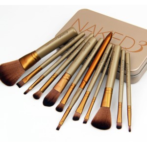 Naked 3 Makeup Brush Set 12 In 1 Kuas Kosmetik Tokopedia