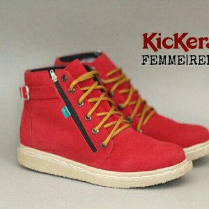 Sepatu Boots Wanita Kickers Femme Tokopedia