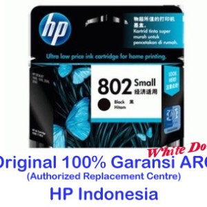 Tinta Hp 802 Black Small Tokopedia